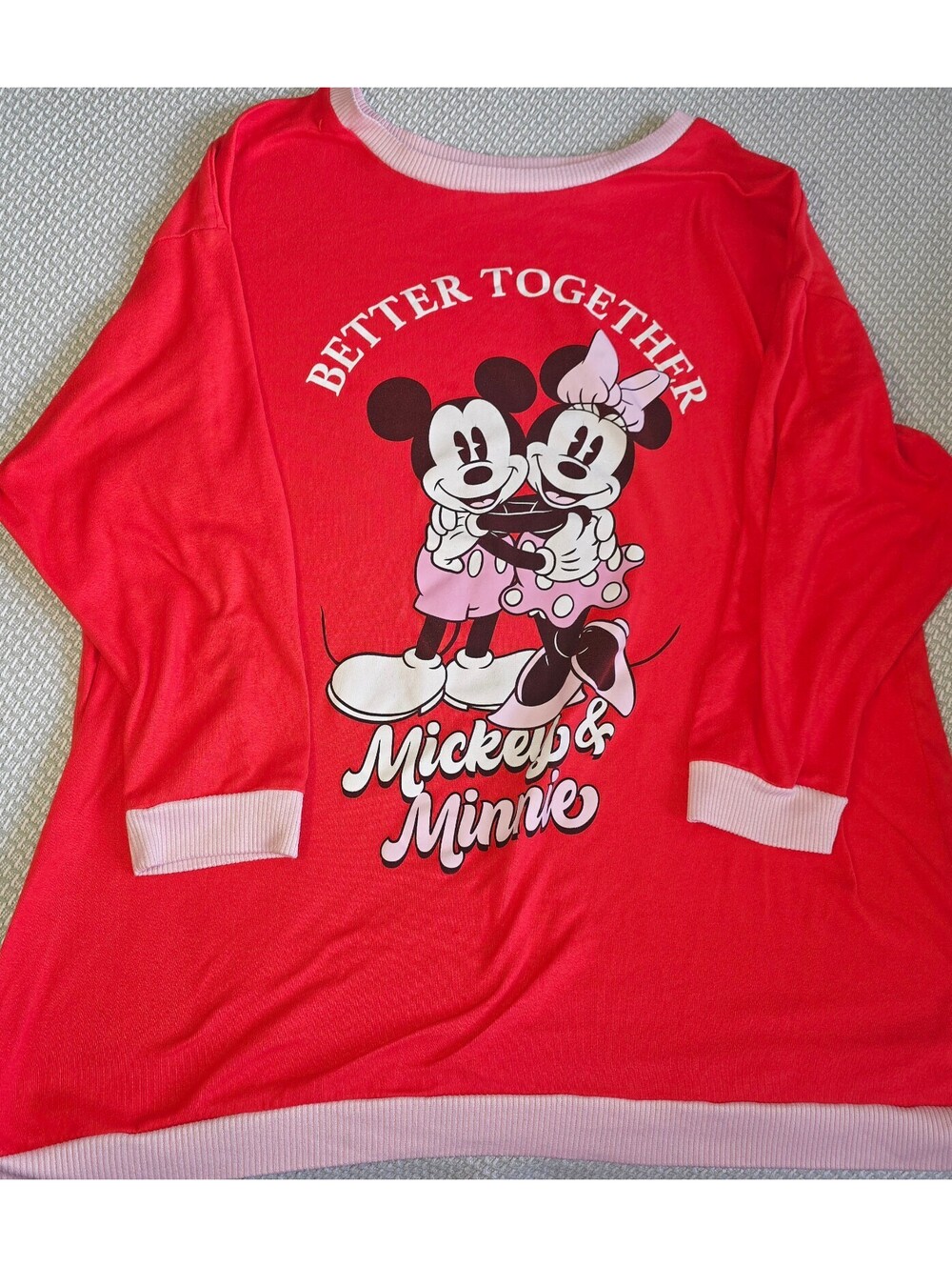Cozy Mickey Mouse and Minnie Mouse Lounge shirt size 2x women's, Disney